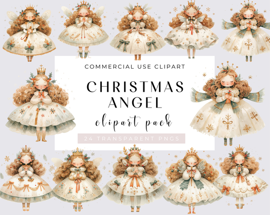 Christmas Angel Clipart Collection with Vintage Angel Illustration Baby Angel Graphics Holiday Angel Art Heavenly Angel Design Spiritual Angel Decor