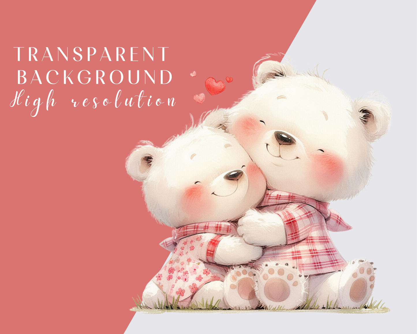 Watercolor Animals in love Clipart, 34 PNG Animals Clipart, Cute Baby Animals Bundle, Nursery Animals, Commercial Use