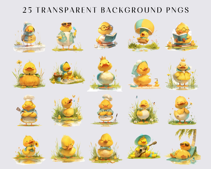 Quirky Duck Clipart PNG, Whimsical Duck, Silly Duck, Sublimation Clip art Cute animals Whimsy graphics Funny elongated illustration