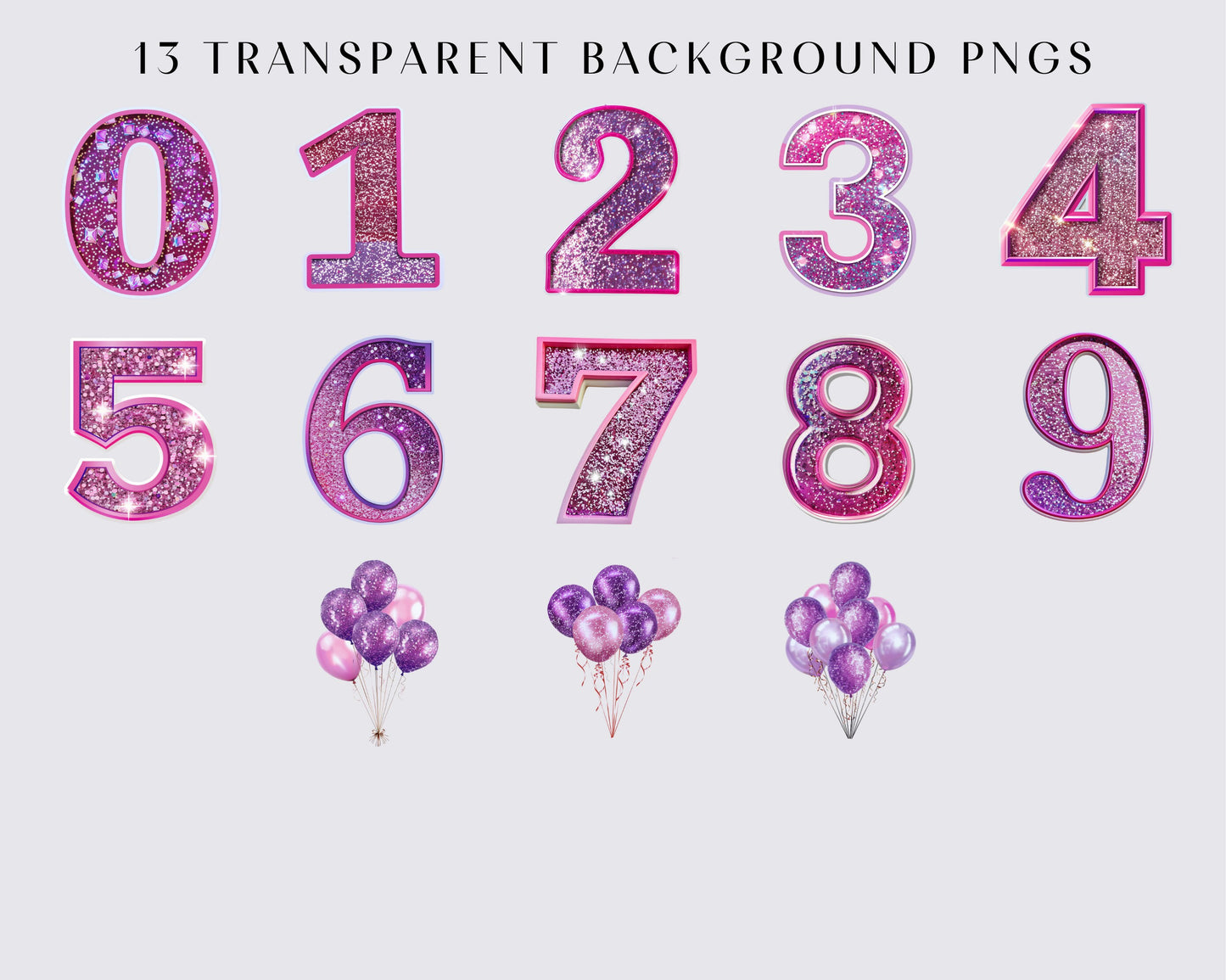 Bold Numbers 0 - 9, Layered, Cricut Maker, Joy, Cupcake Birthday, Cake Topper, Card sentiment, Baby pink