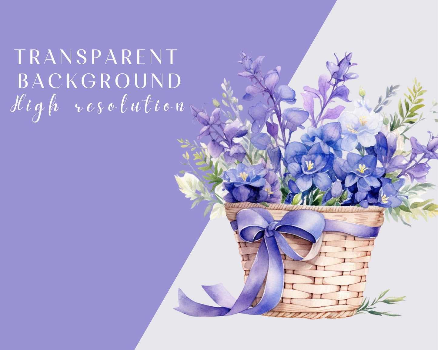 Watercolor Larkspur Clipart - Spring wedding flowers, Floral, Flower clipart, 30 PNGs, Instant download, Commercial use